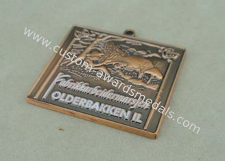 De cobre antigos morrem medalha da realização das artes das medalhas do molde 2,5 polegadas 3,5 milímetros de espessura