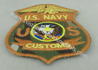 Remendos feitos sob encomenda do bordado da marinha dos E.U. tecidos para forças armadas americanas