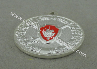 A celebração do exército de Rússia morre medalhas customizáveis das medalhas do molde com chapeamento de prata