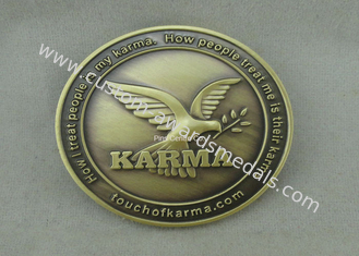 O bronze carimbado personalizou moedas, forças armadas 3D desafia a moeda