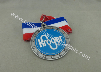 Medalhas macias carimbadas cobre da fita do esmalte, medalhas feitas sob encomenda de prata antigas para concessões