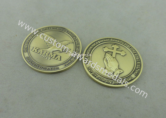 Morrem as moedas personalizadas religião carimbadas, moeda de bronze personalizada da lembrança da caridade