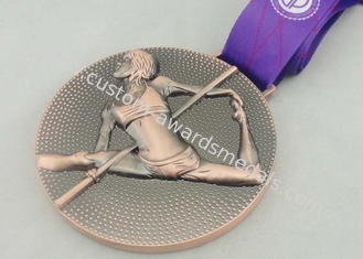 As medalhas da fita do Triathlon folheados a níquel morrem golpeado para a decoração