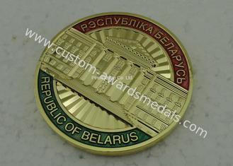 Moeda personalizada do desafio, moeda de bronze do metal da lembrança do exército 3D