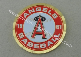 O basebol dos anjos personalizou moedas para a coleção, 4,0 milímetros de espessura