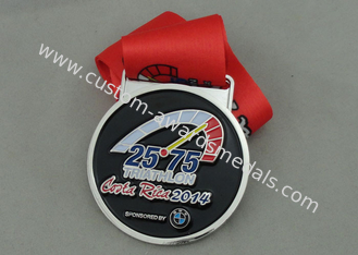 A medalha macia do esmalte do Triathlon liga de zinco morre carcaça Costa Rica 2014