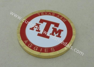 AGGIES personalizou moedas pelo bronze carimbado com esmalte duro de imitação
