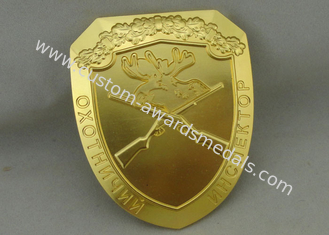 2,5&quot; emblemas enevoados da concessão do ouro, 3D completo pelo bronze carimbaram emblemas do exército
