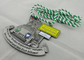 A medalha liga de zinco personalizada do carnaval de 3D Waghausel, morre medalhas da carcaça com cabo de duas cores e cristal de rocha