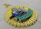 3D morrem medalha do quilograma Kolsche Karneval da carcaça com chapeamento antigo do níquel e de ouro, de duas partes combinado