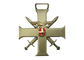 Emblemas ligas de zinco com chapeamento de ouro antigo, duas partes da lembrança da espada da cruz do metal combinadas