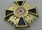 Emblema com chapeamento de ouro, esmalte duro de imitação do presente relativo à promoção da lembrança liga de zinco/de aço inoxidável/brandamente do PVC Eagle