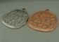 O chapeamento de cobre morre medalhas ligas de zinco do karaté 3D das medalhas do molde sem esmalte