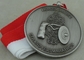 Morre das medalhas de prata antigas da maratona das medalhas da carcaça 3D o chapeamento de prata antigo