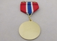 Medalha feita sob encomenda do ferro ou do presente da lembrança do bronze ou do cobre, medalha da fita da impressão deslocada sem chapear