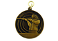 A medalha 3D liga de zinco antiga do chapeamento de ouro, morre medalhas para a reunião de esporte, exército do molde, concessões