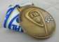 O cobre de FIL U-19/medalhas ligas de zinco/do peltre campeonato mundial da fita com morre carcaça