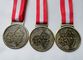 O bronze/cobre antigo personalizado/medalha de chapeamento liga de zinco da maratona de HC Andersen com morrem carcaça