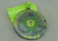Medalha transparente liga de zinco personalizada do esmalte com chapeamento de níquel preto