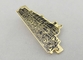 Presente personalizado da barra de laço do níquel ouro feito sob encomenda pequeno com o trem do preto da cola Epoxy