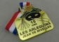 Crachá das medalhas da celebração do carnaval de Bélgica do ouro, medalhas ligas de zinco dos esportes
