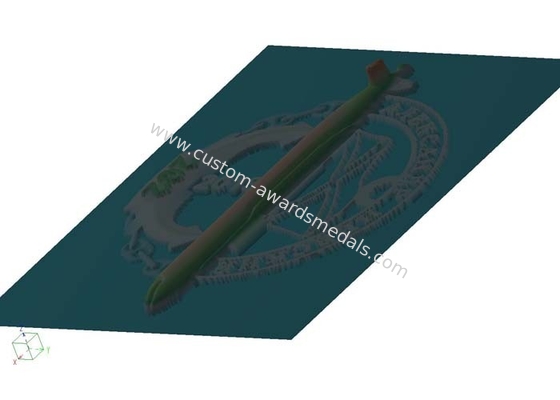 A coruja de prata morre as medalhas do molde, 90 medalhas do diâmetro 3D com a corrente do metal para o presente
