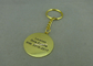 Mini Keychain relativo à promoção para a escola, portas-chaves de prata antigas personalizadas do basebol