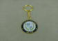 Mini Keychain relativo à promoção para a escola, portas-chaves de prata antigas personalizadas do basebol