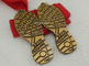 Morrem as medalhas antigas das concessões dos Triathlons da carcaça, medalhas ligas de zinco da antiguidade 5K