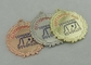 Medalha do esmalte da universidade do chapeamento de níquel, liga de zinco com esmalte macio