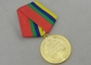 Medalhas das concessões do ouro/medalha da recompensa com projeto 3D liga de zinco e fita feitas sob encomenda combinada