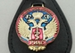Esmalte macio transparente Keychains de couro personalizado para a polícia militar de Rússia