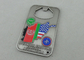 Moedas personalizadas metal da OTAN OTAN com garrafa Opene e chapeamento de prata antigo