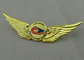 Emblemas macios da lembrança do clube do vôo da juventude do esmalte com chapeamento de ouro