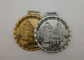 Medalhas carimbando, medalhas ligas de zinco da concessão do corredor da maratona do esmalte do relevo completo