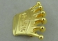 a coroa 3D de bronze morre logotipo macio colado do chapeamento de ouro do Pin do esmalte personalizado
