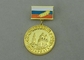 medalhas das fitas das concessões de 32 milímetros com chapeamento sintético do esmalte e de ouro