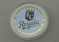 Os Royals do KC personalizaram moedas pelo bronze carimbado com borda do corte do diamante e 2,0 polegadas