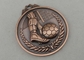 O futebol morre projeto das medalhas 3D do molde um chapeamento de cobre antigo de 45 milímetros/bronze