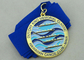 A medalha havaiana da fita 3d do clube da canoa por liga de zinco morre carcaça com chapeamento de ouro