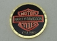 As moedas personalizadas de Diamont o corte de bronze Silkscreen/impressão deslocado para Harley-Davidson
