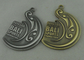 Os esportes dos lados 3D Bali do dobro morrem medalhas do molde, bronze antigo e o chapeamento de prata da antiguidade