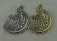 Os esportes dos lados 3D Bali do dobro morrem medalhas do molde, bronze antigo e o chapeamento de prata da antiguidade