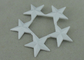 3 estrelas concedem a emblemas o pulverizador liga de zinco com branco 2,5 polegadas