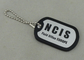NCIS personalizou etiquetas de cão pelo alumínio carimbado, faixa do silicone combinada