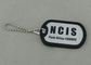 NCIS personalizou etiquetas de cão pelo alumínio carimbado, faixa do silicone combinada