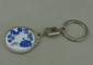 Porcelana azul/branca da porta-chaves relativa à promoção do chapeamento de cromo introduziu a parte