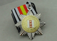 Dois tons que chapeiam medalhas da fita para as forças armadas de Rússia, 3D liga de zinco com esmalte macio