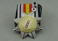 Dois tons que chapeiam medalhas da fita para as forças armadas de Rússia, 3D liga de zinco com esmalte macio