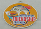 Chapeamento de níquel sintético da medalha da amizade 2,5 polegadas para o Triathlon dos EUA